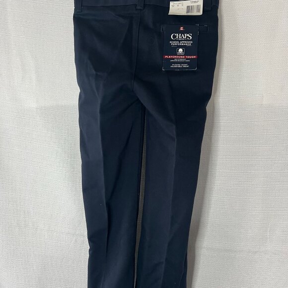 Chaps NWT - Boys - Approved School Wear Pants Navy Size 6 Regular - 057 - Picture 4 of 7